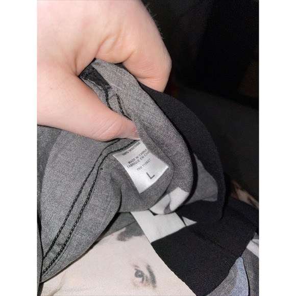 Mens SCREAM MOVIE POSTER Double Sided Halloween Button Down Shirt Size L RARE - Picture 5 of 5